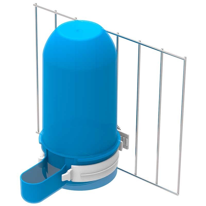 Bebedouro/comedouro de plástico para pássaros