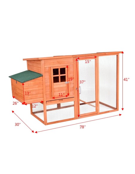 Galinheiro de madeira "Lyon"