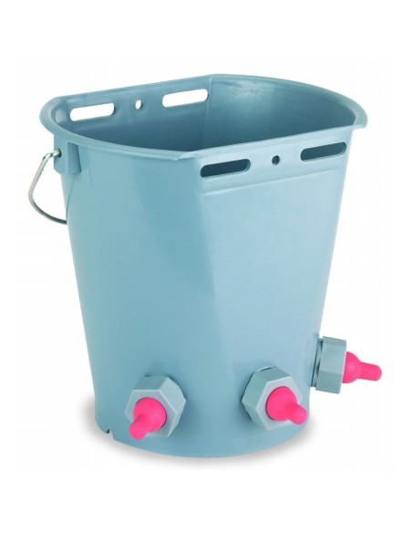 Balde com Tetinas para Cordeiros