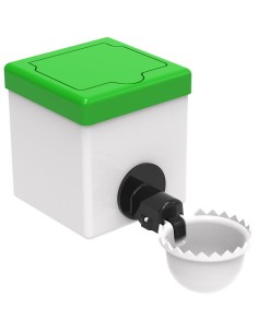 Bebedouro basculante com tanque para pássaros