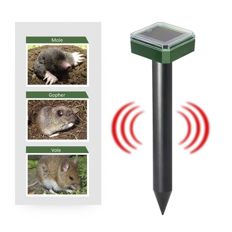 AHUYENTADOR SOLAR ULTRASONIDO ROEDORES