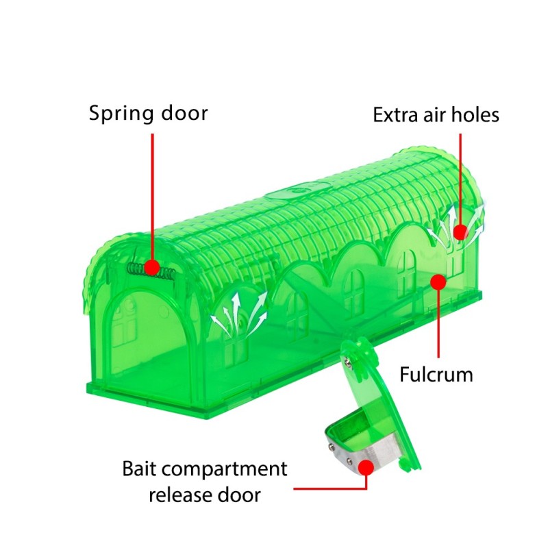 ESTAÇÃO VERDE TRANSLÚCIDA MOUSETRAP