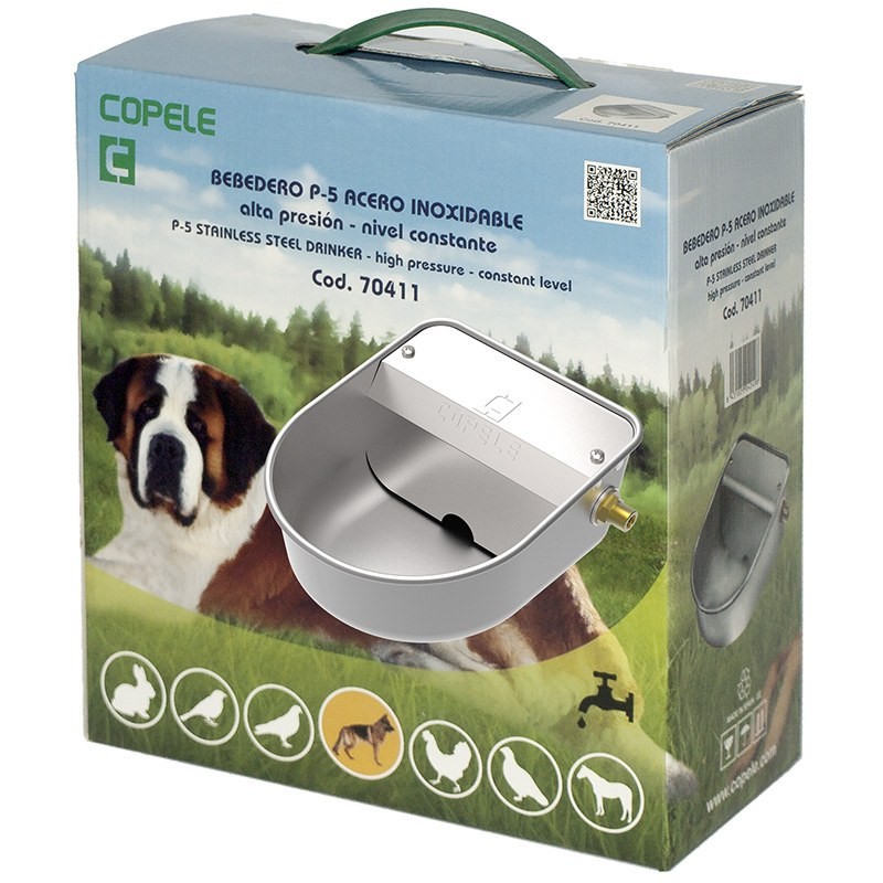 Bebedor Automático em Aço Inox "P-5"