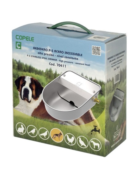 Bebedor Automático em Aço Inox "P-5"