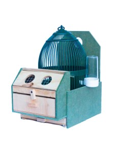 Jaula Perdices de Reclamo con Soporte y Bebedero