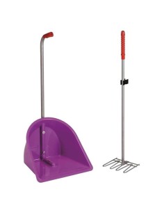 Colhedor de esterco com ancinho