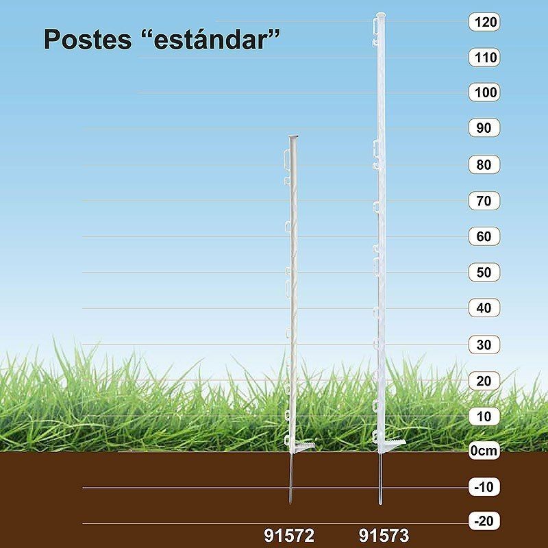 Poste plástico STANDARD (10 unidades)