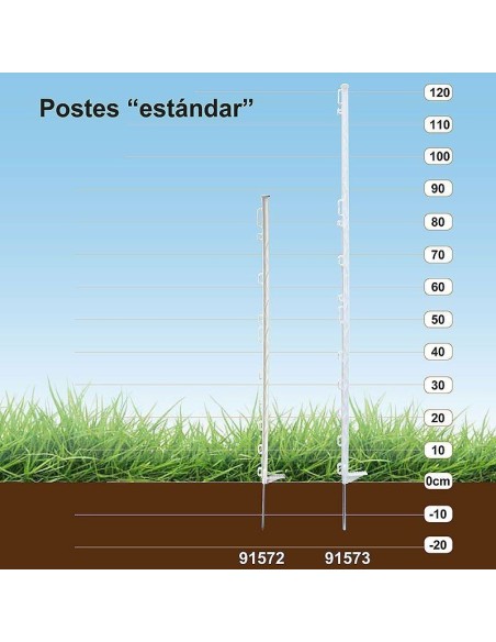 Poste plástico STANDARD (10 unidades)