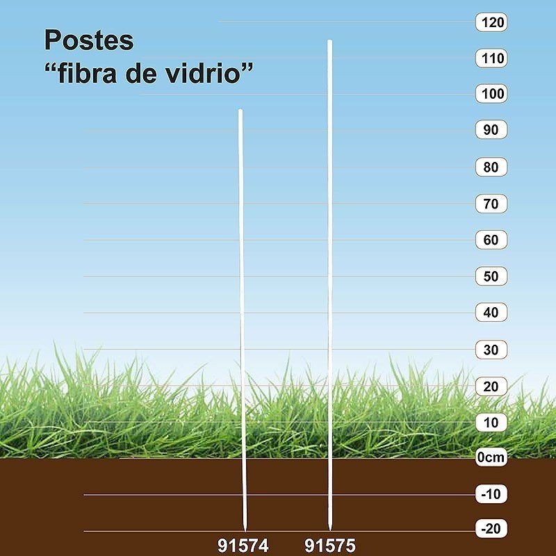 Poste Fibra de Vidrio (25 und)
